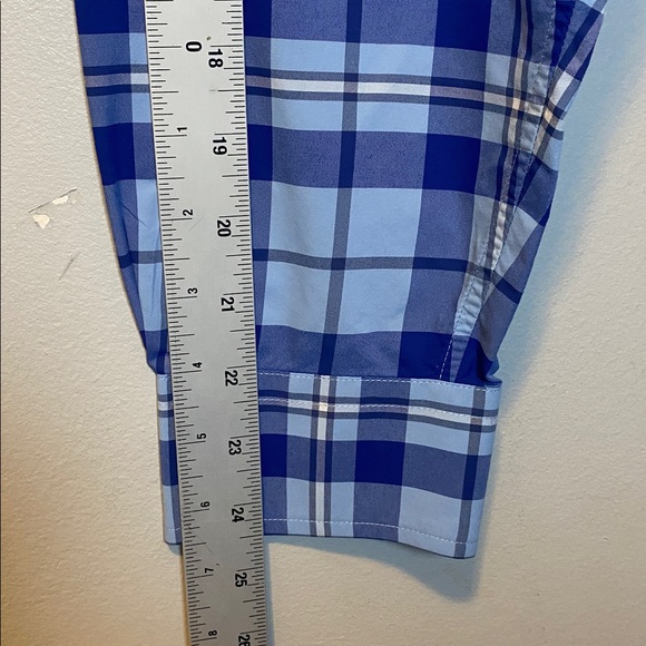 Vineyard Vines Performance Tucker Shirt Large Blue Nylon Classic Fit Button Down - Picture 14 of 14